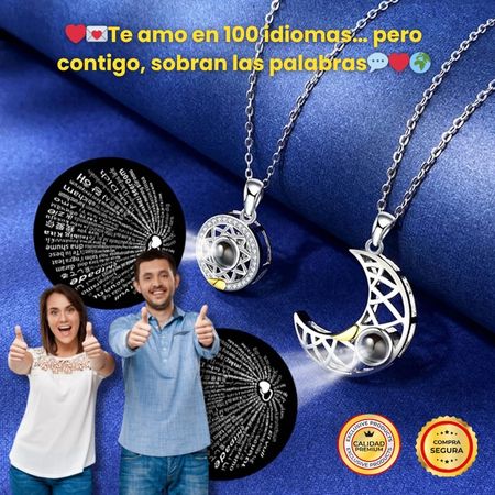 COLLAR DE PROYECCIÓN DE PAREJA DE SOL Y LUNA 2025