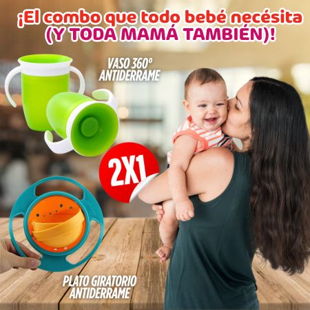 NUEVO COMBO ANTIDERRAME (VASO ANTIDERRAME+PLATO ANTIDERRAME)