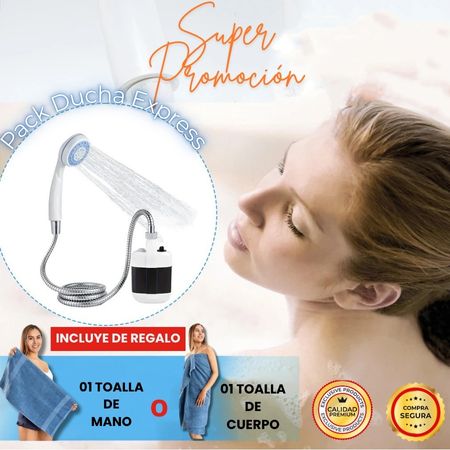 NUEVO COMBO(DUCHA PORTÁTIL + TOALLA DE REGALO)
