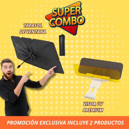 NUEVO SET TAPASOL DE VENTANA + VISOR UV PREMIUM
