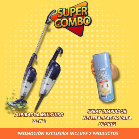 NUEVO COMBO DE ASPIRADORA + SPRAY LIMPIADOR NEUTRALIZANTE PARA MASCOTA