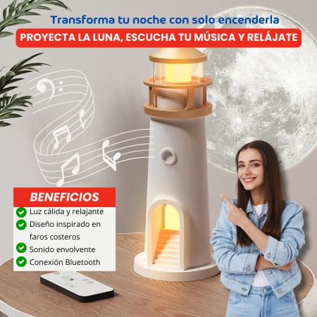 NUEVA LÁMPARA PROYECTOR FARO CON BLUETOOTH 2025