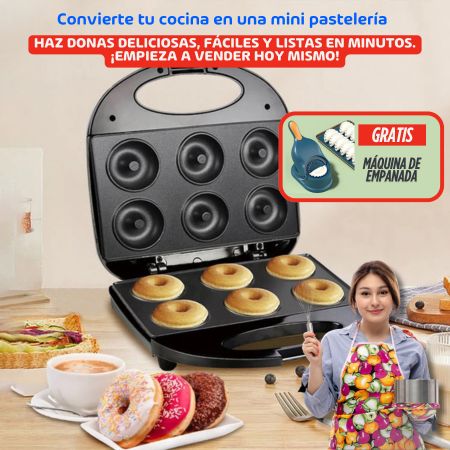 NUEVO SUPER COMBO (MÁQUINA DE DONAS + MÁQUINA DE EMPANADAS)